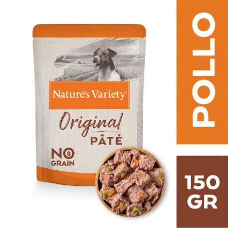Natures's Variety Original Paté Mini Pollo - Alimento Húmedo Completo para Perros Mini Sin Cereales -  150 g