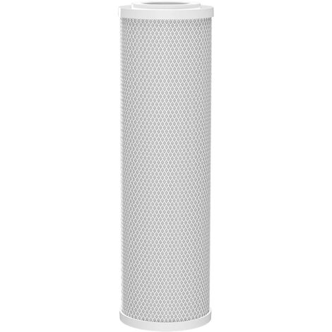 Naturewater 10Pouces - 254mm 10µ Charbon actif bloc Bougie de Filtre CTO-10B