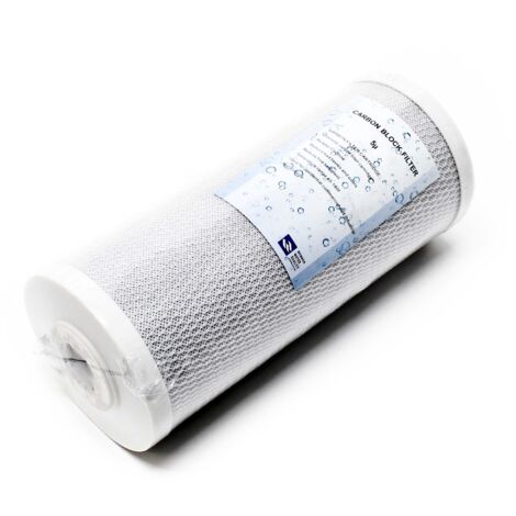 Naturewater – Filtre à charbon actif 10 pouces – Finesse 10 µ – Ø 113 mm – Compatible osmose inverse – Élimine métaux lourds et toxines - CTO-10L