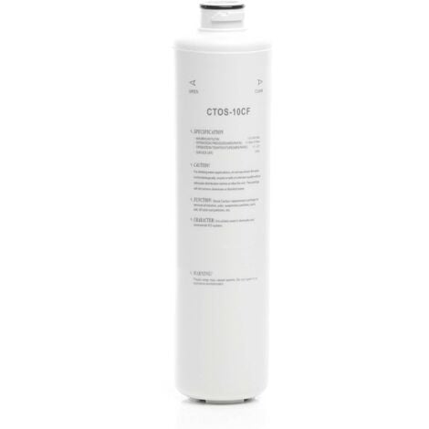 Naturewater CTOS-10CF gestinterter Aktivkohle Block Filter 10 Zoll (254 mm) 5 µ Ersatz Wasserfilter, Umkehrosmose Filter, Ersatz Filterkartusche, Trinkwasserfilter
