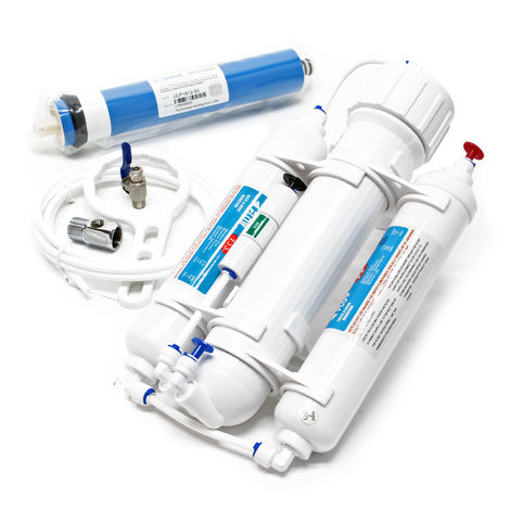 Naturewater Equipo de osmosis inversa (RO) 3 Etapas 190l/día 50GPD Tratamiento de agua doméstica
