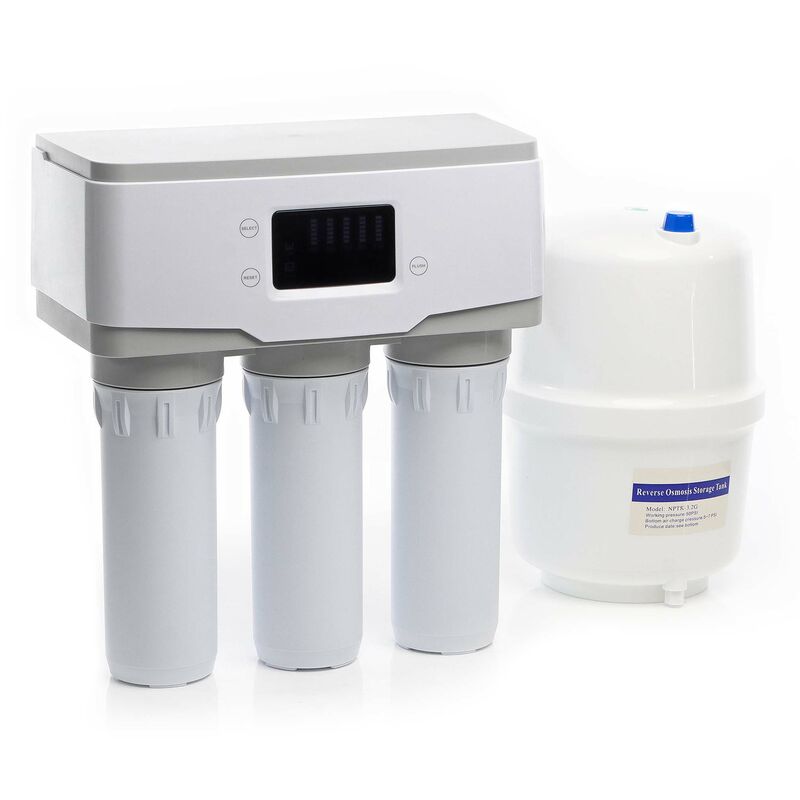 Naturewater - NW-5-50RODT – Système Osmose Inverse (ro) 5 étapes – 190 l/jour – avec Témoins led et écran – Osmoseur Filtration Purification Filtre