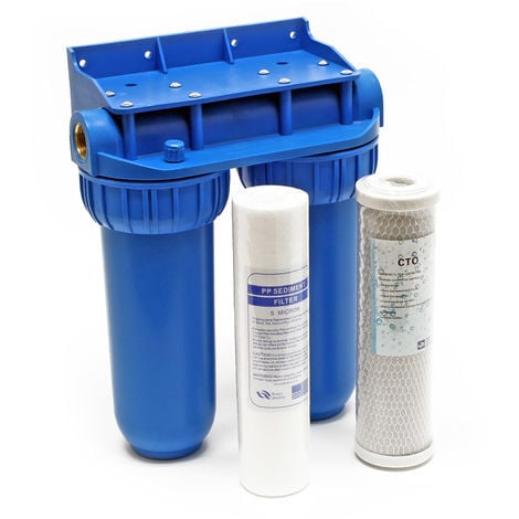 1/2 Equipo filtración agua Naturewater NW-BR10B1 Filtro agua 60mm Cartucho polipropileno 20,67mm 