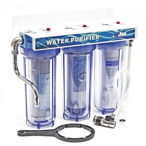 Naturewater NW-PR103 Filtre à eau à 3 Étapes Filtration Bactéries 3/4″ 26mm Purification Pesticide