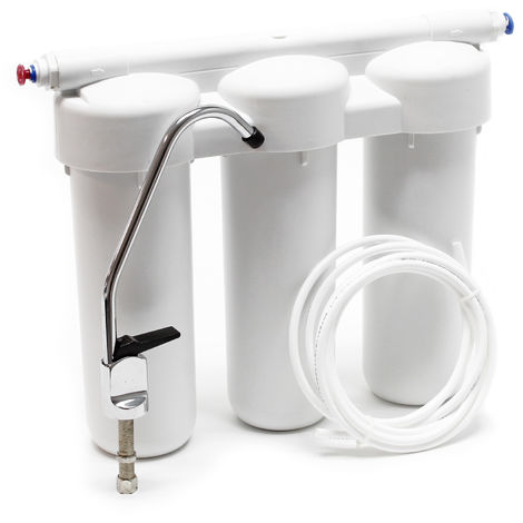Naturewater NW-PRG03 Filtro agua 3 Etapas Bajo fregadero Cartucho sedimentos PP Carb/ón activado