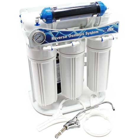 Naturewater NW-RO400-B3LS3 Equipo de filtrado de ósmosis 5-Etapas 1500l/día Filtración de agua