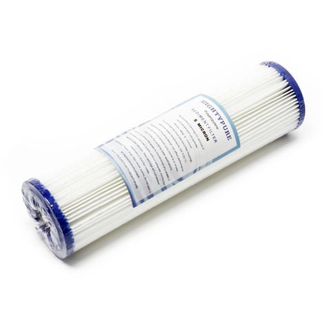 Naturewater PL-10A Cartucho filtro agua plisado PP 10" Filtro sedimentos agua Cartucho repuesto