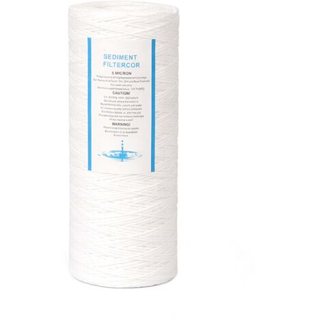 Naturewater PPW-10A Big Blue Filtre de coton – 10 / 254 mm – Finesse de 5 µ – Filtration Purification Eau potable et de robinet"