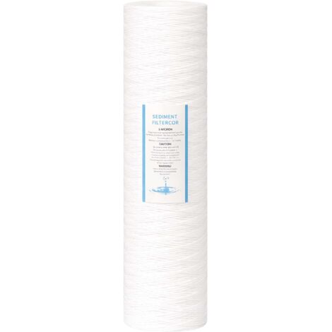 Naturewater PPW-20L Big Blue Filtre de coton – 20 / 508 mm – Finesse de 5 µ – Filtration Purification Eau potable et de robinet"