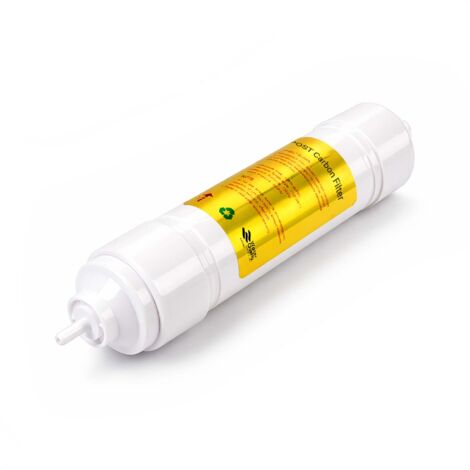 Naturewater QF-UDF Filtre à charbon actif granulé 10 Pouces – 64mm 5µ Charbon actif en granulés Bougie de Filtre Cartouche filtrante de rechange Filtration Eau domestique