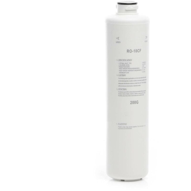 RO-10CF-200G – Membrane 200GPD – capacité max. 760 l/jour – Pièce de rechange pour Système d'Osmose Inverse Filtration Filtre d'Eau - Naturewater