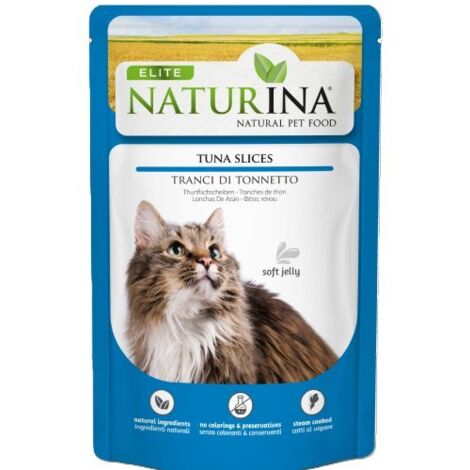 Naturina Elite  Katzenfutterfilet in Gelee  70g Beutel – Thunfischfilet 70g