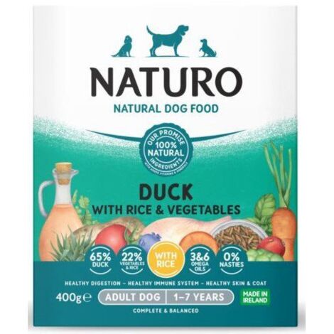 Naturo  Erwachsene  Schale 400 g – Enten-Naturreis-Gemüse 400 g