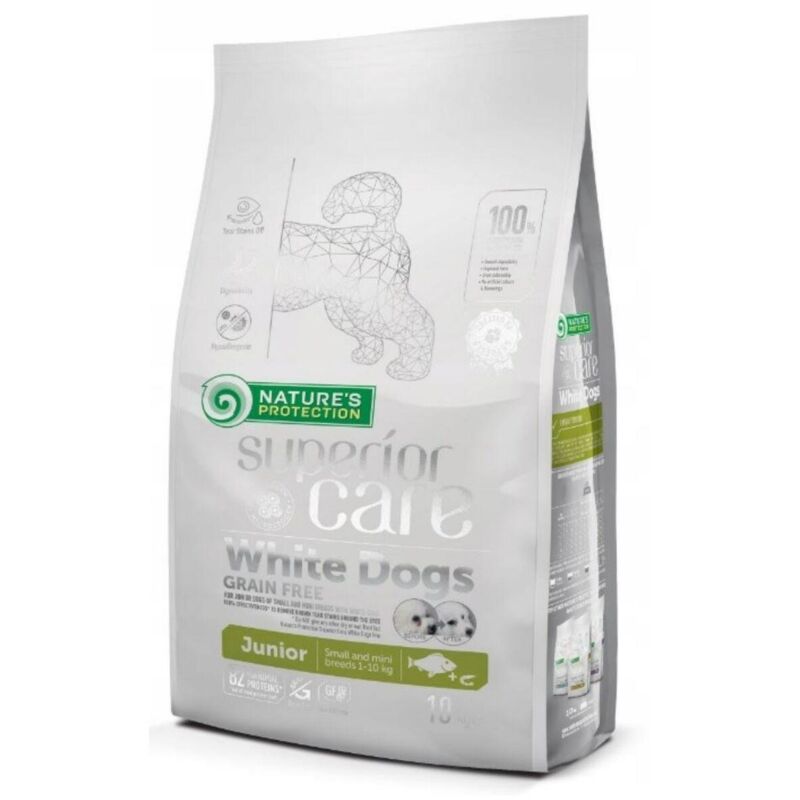 Biopin Nature Natures Protection Kroketten Welpe Junior Mini Fisch Weiß