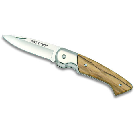 Navaja Camping 109 Miguel Nieto de 18,5 cms, con hoja de acero de 7,5 cms y mango de Madera natural de olivo y cocobolo