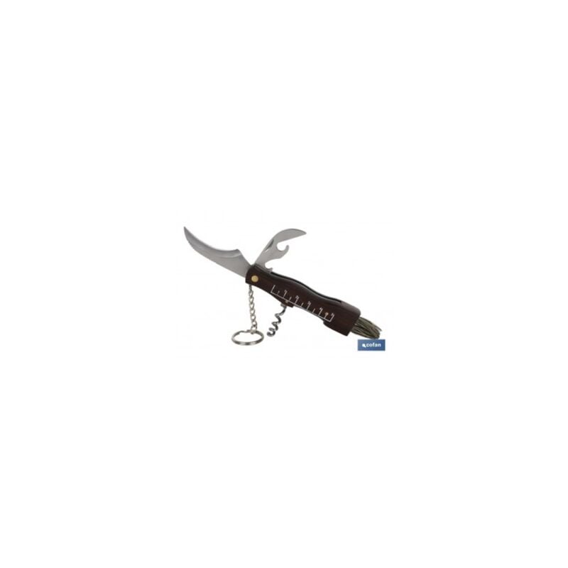 

Navaja recolecciÓn setas 7 cm con sacacorchos