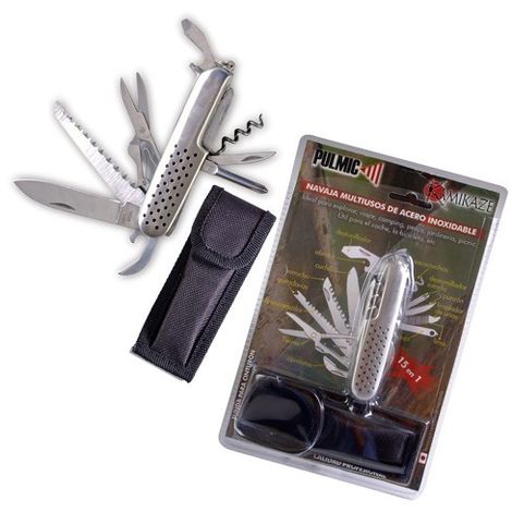 Navaja multiuso Pulmic acero inoxidable Kamikaze 15 en 1