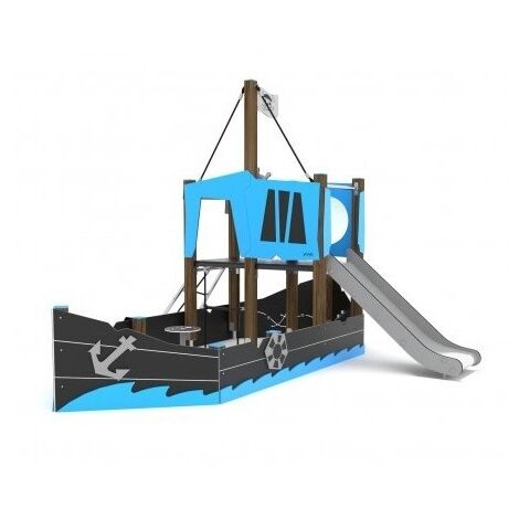 Nave Dei Pirati Con Scivolo E Sartia