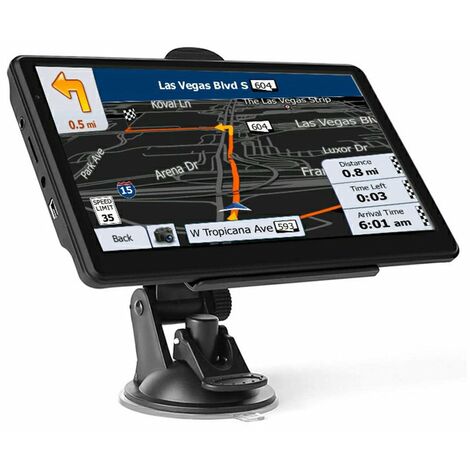 Navegador GPS para coche con pantalla táctil de 7 pulgadas, reproductor Multimedia para coche con pantalla táctil TFT, 8GB + 256GB, navegación por voz, mapa de América, Canadá y México,CHINA