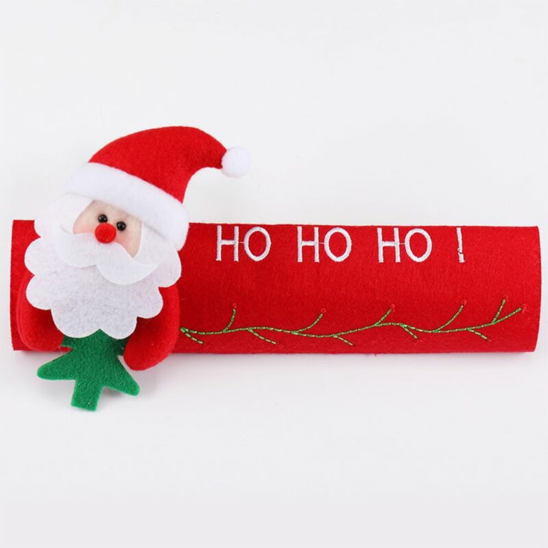 

Happyshop - Navidad Manijas de la puerta del refrigerador Cubre Aparatos de cocina Manijas decorativas Guantes protectores antideslizantes para el