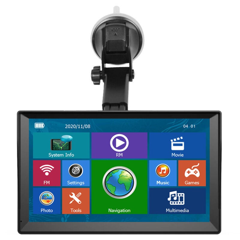 Navigateur GPS de voiture, écran tactile de 22,9 cm avec carte hors ligne 2024, prend en charge le guidage vocal, la vitesse et le rappel de lumière