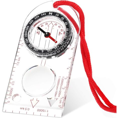 TINOR Navigation Compass, Orienteering Compass, Hiking Compass with Adjustable Declination