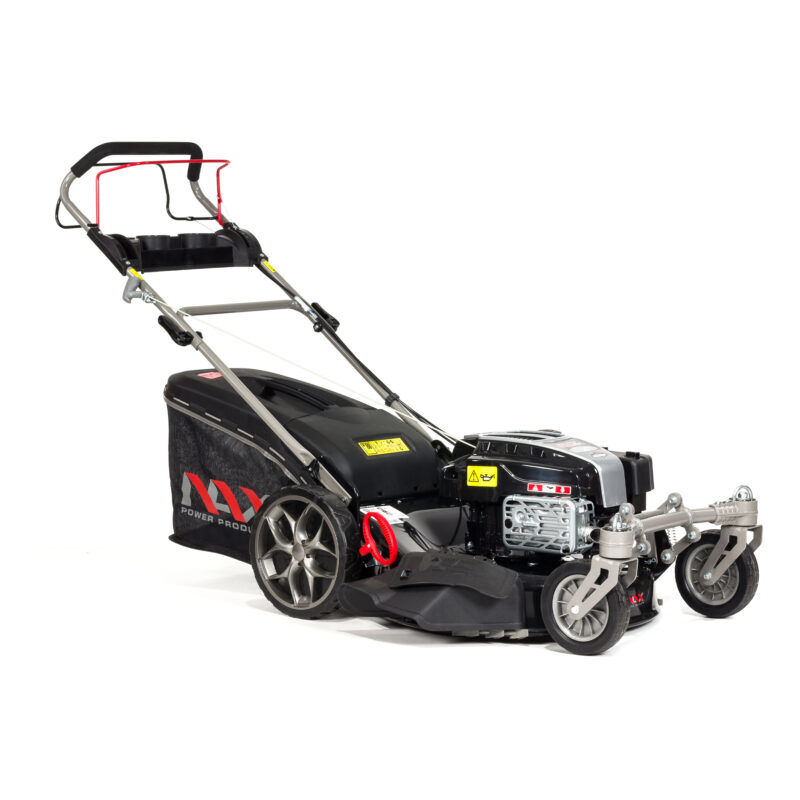 NAX Power 5000S tondeuse de tondeuse à gazon de tondeuse poussée a essence Petrol Black, Grey