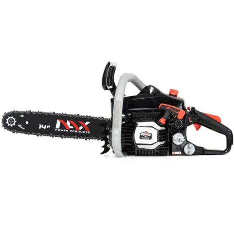 NAX POWER PRODUCTS 200C motore 37 cm3 1,2kW Briggs & Stratton prodotto con licenza barra guida 14" 35cm sistema di rimbalzo Low Kickback motosega a scoppio motosega