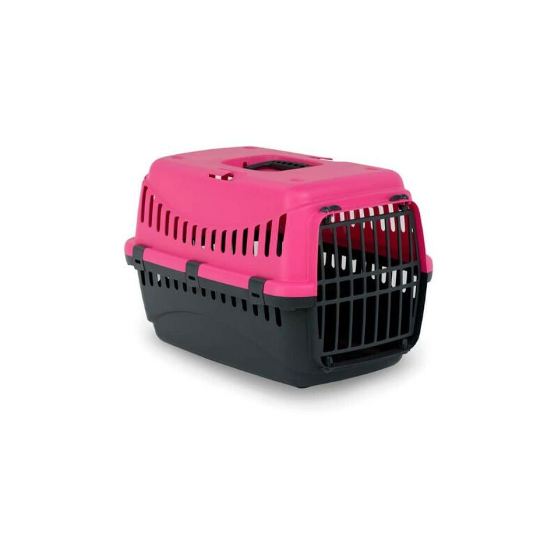 

caja de transporte de animales pequeños - rosa - 46x31x32cm - Nayeco