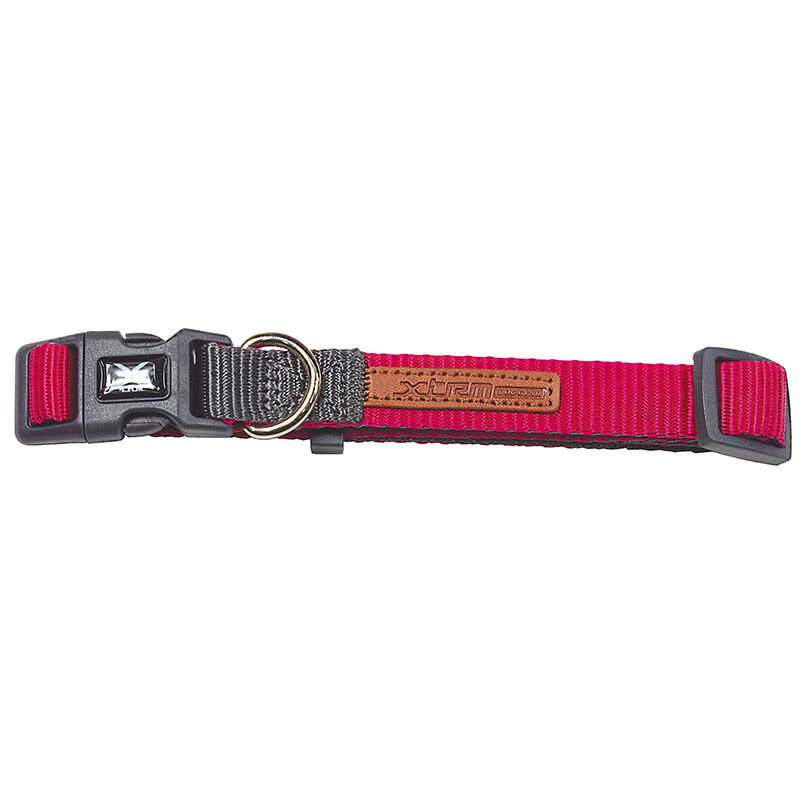 

Collar fucsia-gris forest-british x-trm doble premium 20-30 x 1cm - Nayeco