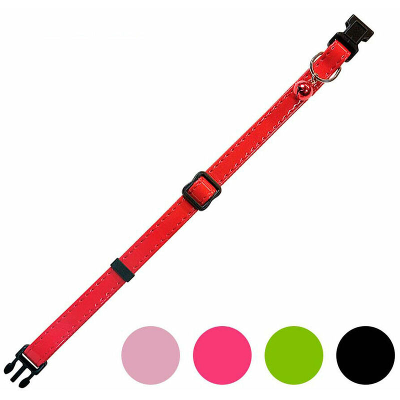 

Collar gato mac leather charol colores surtidos - Nayeco