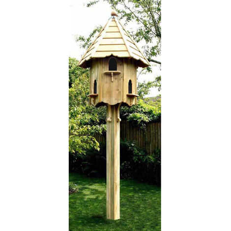 Nayland Natural Dovecotes Six Nest - Pressure Treated Timber - L65.5 x W65.5 x H330 cm