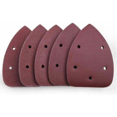 Nazalus - Gran oferta - Surtido de 50 lijas para lijadora de ratón, grano 40/60/80/100/240, con cierre de velcro.