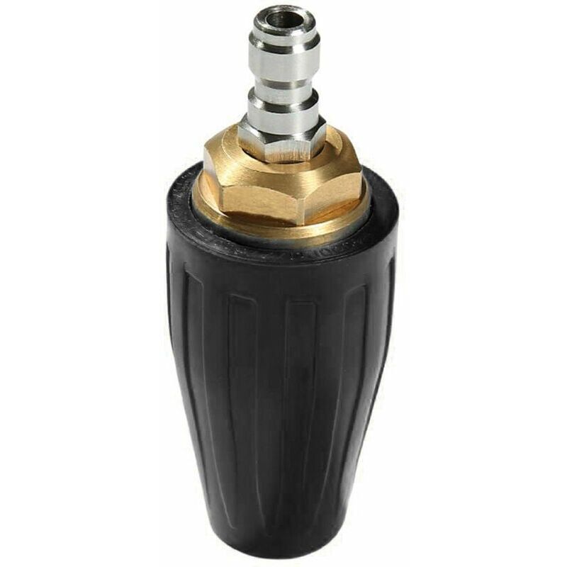 Nazalus-Vente chaude-Buse rotative pour pistolet a eau haute pression, noyau en ceramique, buse lotus de nettoyage haute pression en cuivre pur, noir