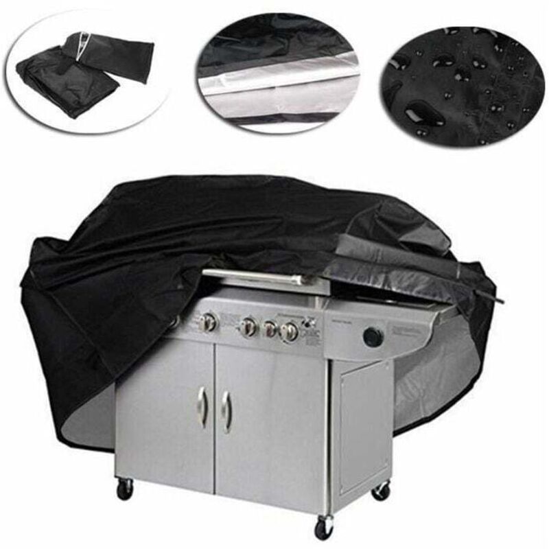 Nazalus-Vente chaude-Housse Barbecue Couverture Bâche de Protection BBQ Noir 170 x 61 x 117cm