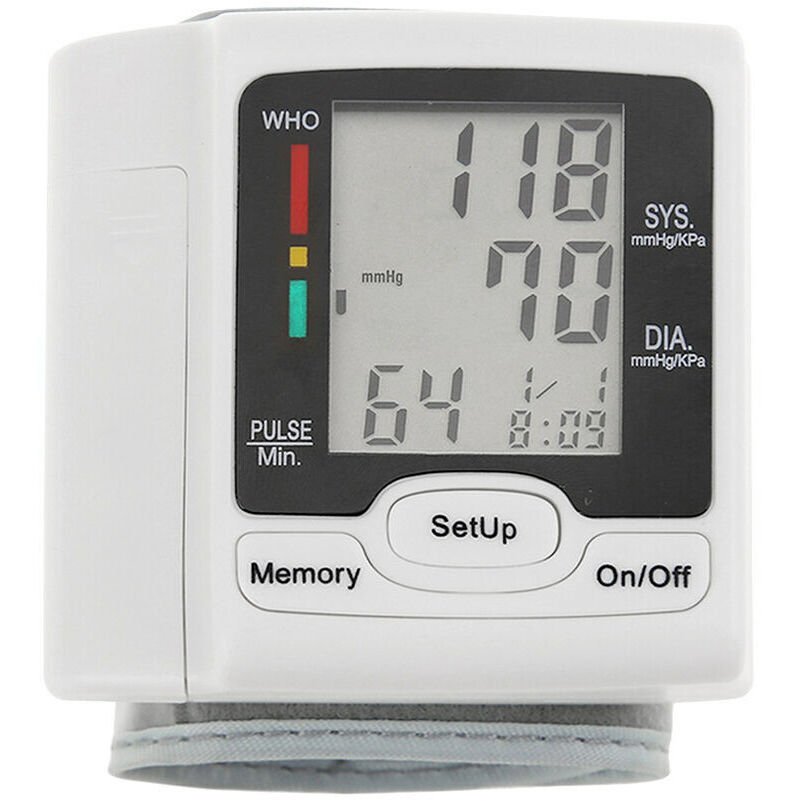 Nazalus-Vente chaude-Tensiomètre automatique au poignet sphygmomanomètre LCD affichage numérique usage domestique médical pour mesurer le pouls