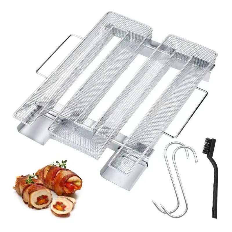 Nazalus-Vente Générateur de fumée froide en acier inoxydable nettoyage - Fumoir pour barbecues, barbecues, fumoirs à fumer réutilisables (22,5 x 21 x