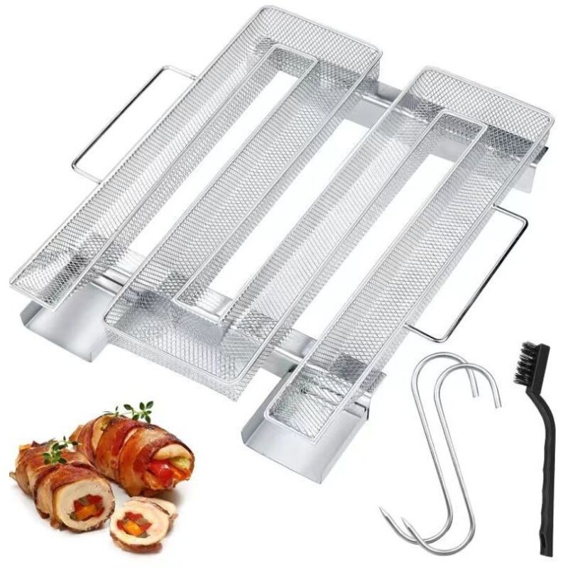 Nazalus-Vente Générateur de fumée froide en acier inoxydable nettoyage - Fumoir pour barbecues, barbecues, fumoirs à fumer réutilisables (22,5 x 21 x
