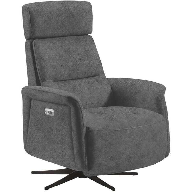 Altobuy - nazare - Fauteuil Relax Electrique Microfibre Gris