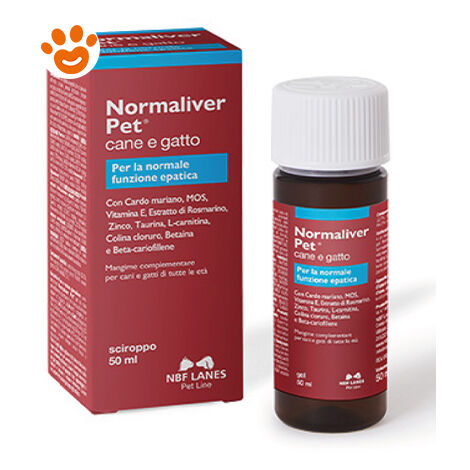 NBF Lanes Dog &amp Cat Normaliver Pet Sciroppo  - NBF Lanes Dog &amp Cat Normaliver Pet Sciroppo - Confezione Da 50 ml