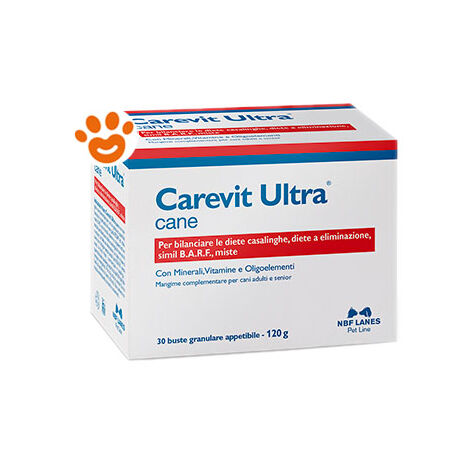 NBF Lanes Dog Carevit Ultra Granulare  - NBF Lanes Dog Carevit Ultra Granulare - Confezione da 30x4 Gr