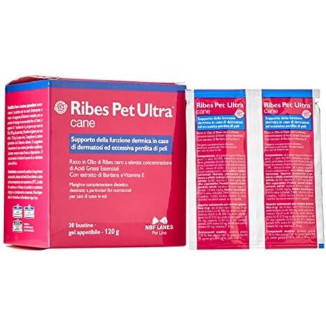 NBF Lanes Dog Ribes Pet Ultra Gel Appetibile  - NBF Lanes Dog Ribes Pet Ultra Gel Appetibile - 30 Bustine Gel