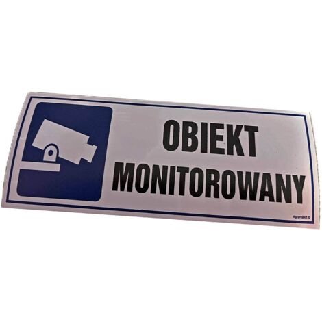 NC023 Autocollant d'objet surveillé NC023150x50