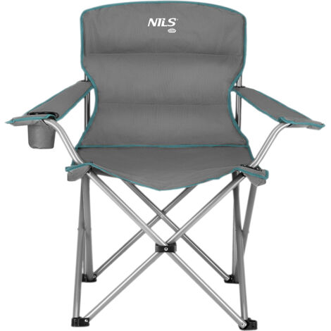 NC3079 SILLA DE CAMPING GRIS-VERDE NILS CAMP