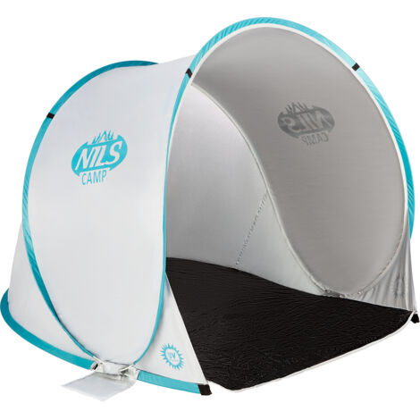 NC3173 TENTE DE PLAGE POP UP GRIS-TURQUOISE NILS CAMP