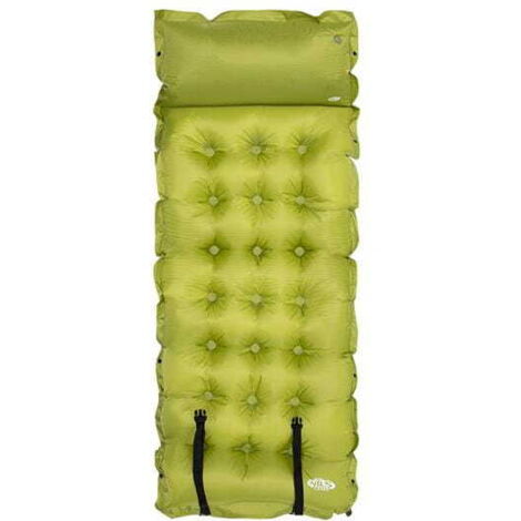 NC4018 MATELAS AUTO-GONFLABLE AVEC OREILLER NILS CAMP NC4018 MATELAS AUTO-GONFLABLE VERT FONCÉ NILS CAMP