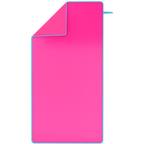 NCR11 ASCIUGAMANO MICROFIBRA ROSA-BLU 140x70 NILS