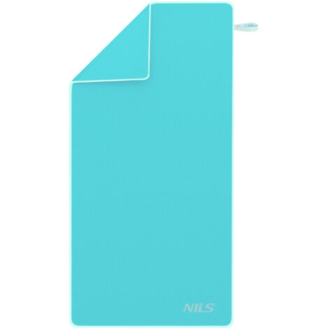 NCR12 SERVIETTE MICROFIBRE BLEU MER 180x100 CM NILS