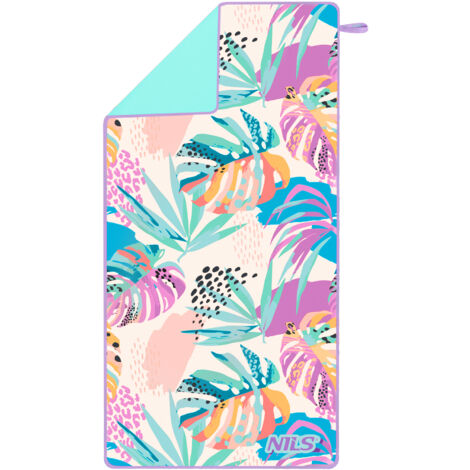 NCR14 SERVIETTE MICROFIBRE FLORA 160x80 cm NILS