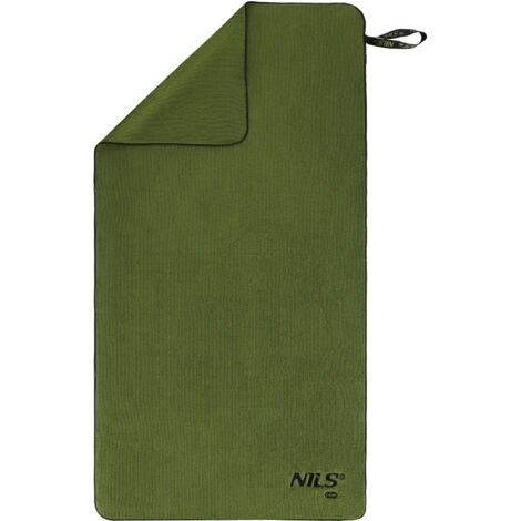 NCR15 SERVIETTE MICROFIBRE MILITAIRE KAKI 120x60 cm NILS CAMP